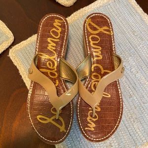 Sam Edelman wedge flip flops